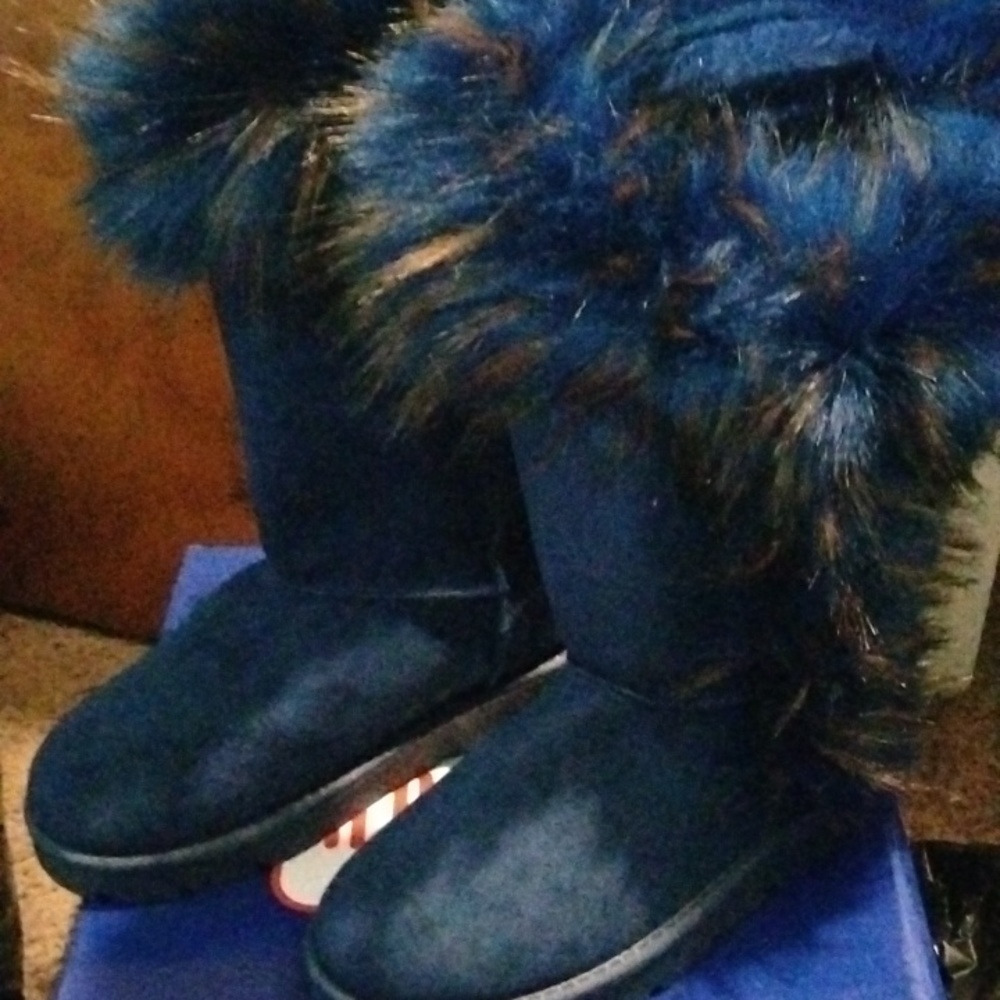 Blue boots